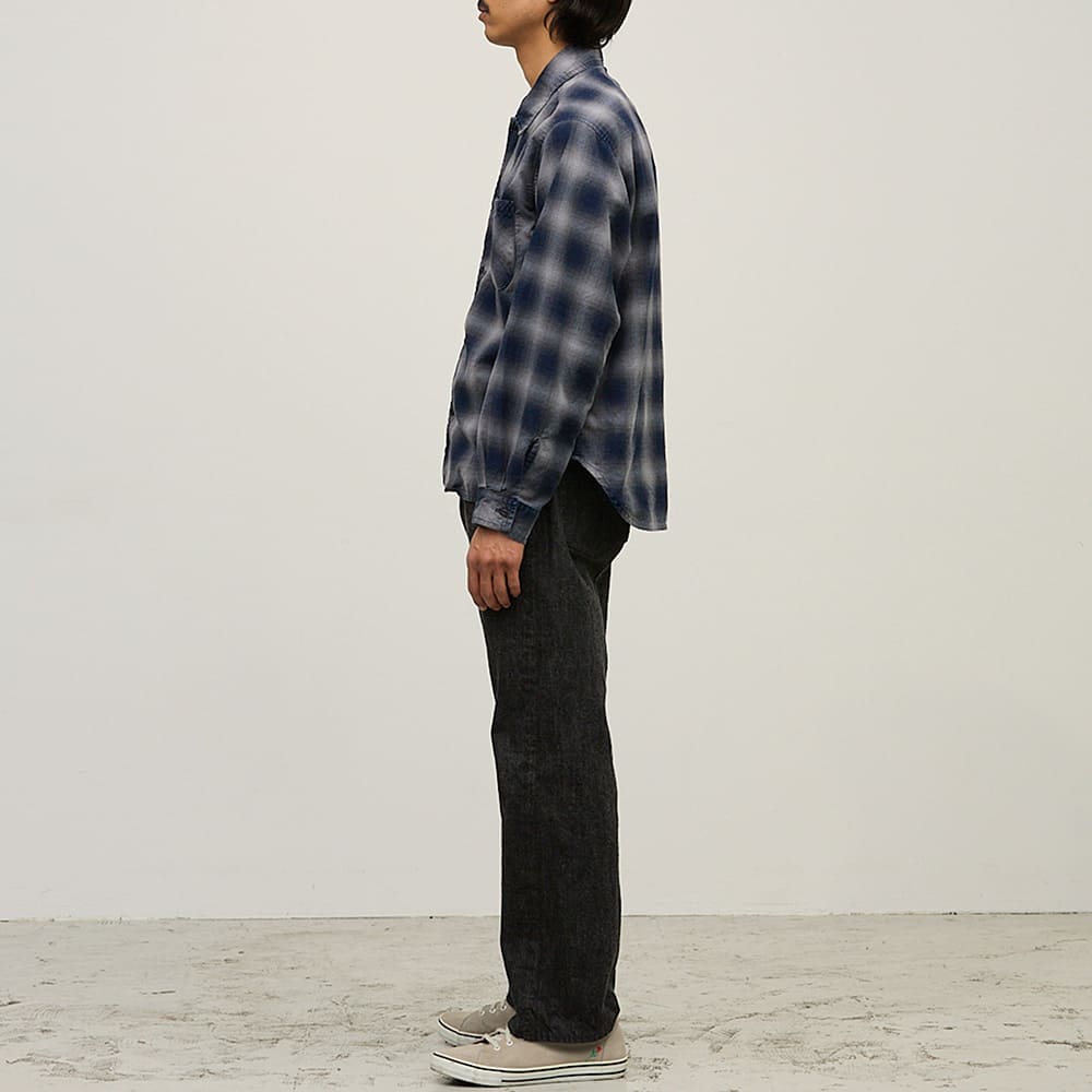 Indigo Ombre Check Shirt