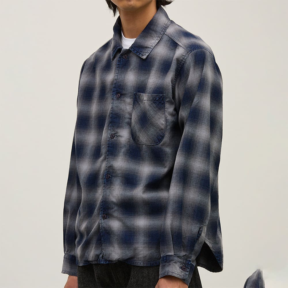 Indigo Ombre Check Shirt