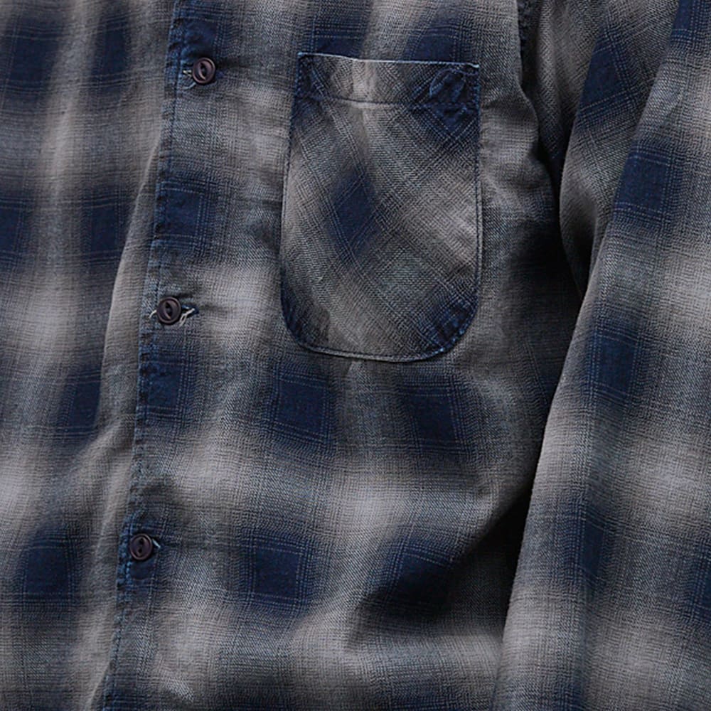 Indigo Ombre Check Shirt