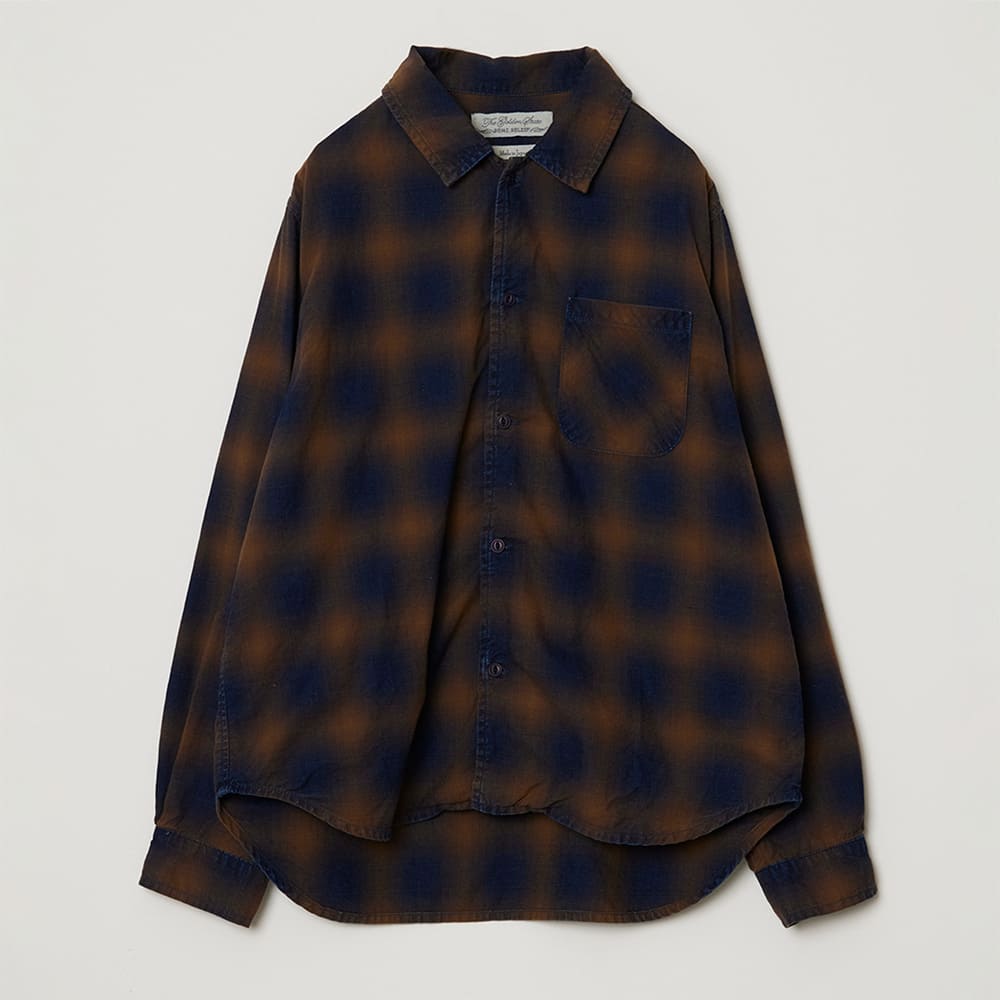 Indigo Ombre Check Shirt