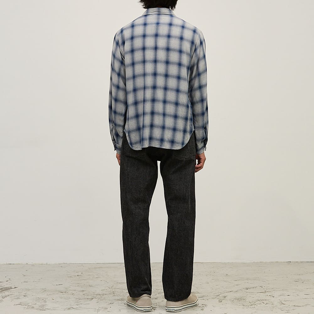 REMI RELIEF Official Online Store / Rayon Ombre Check Shirt