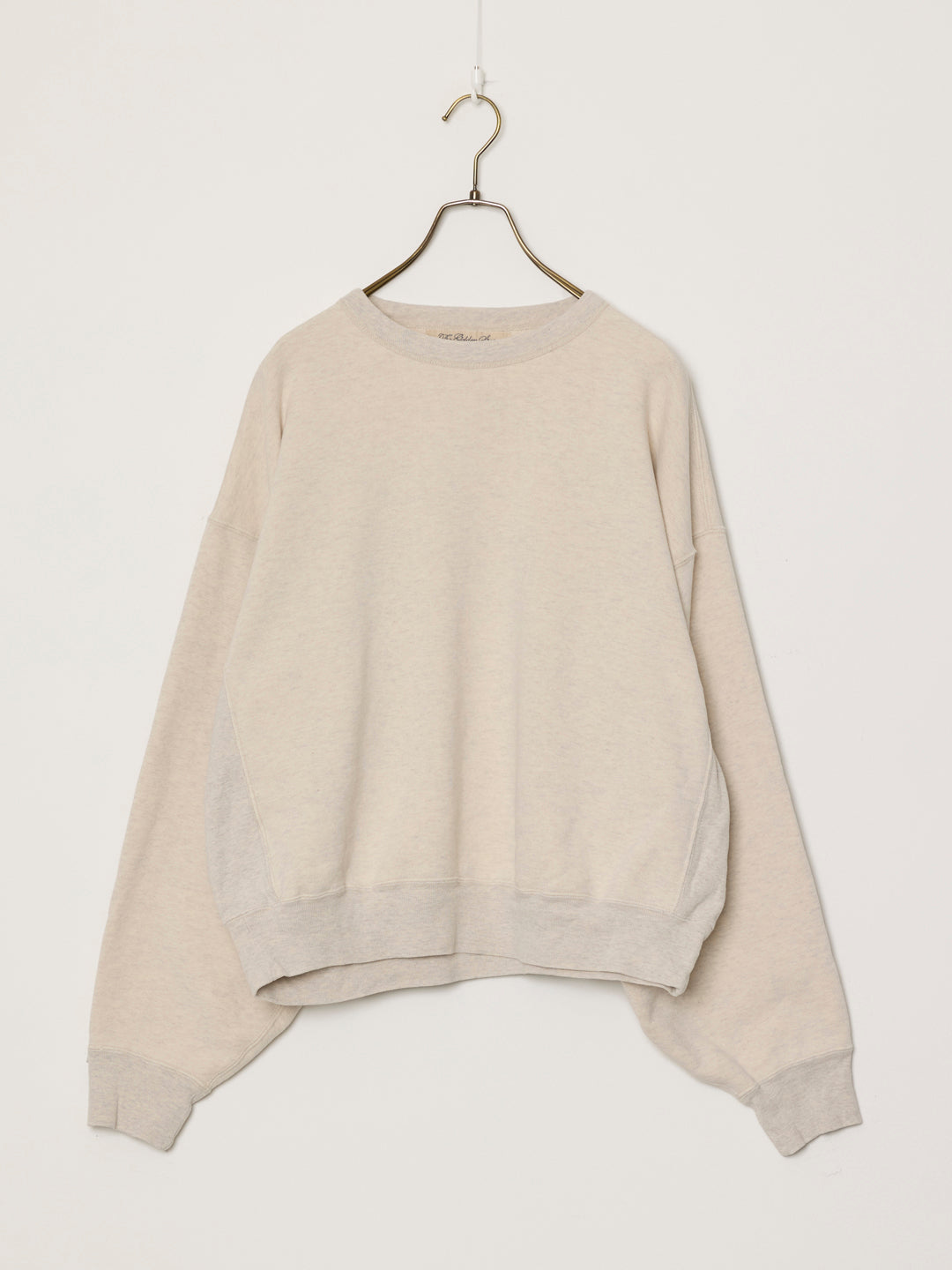 ヴィンテージ裏⽑クルー（無地）