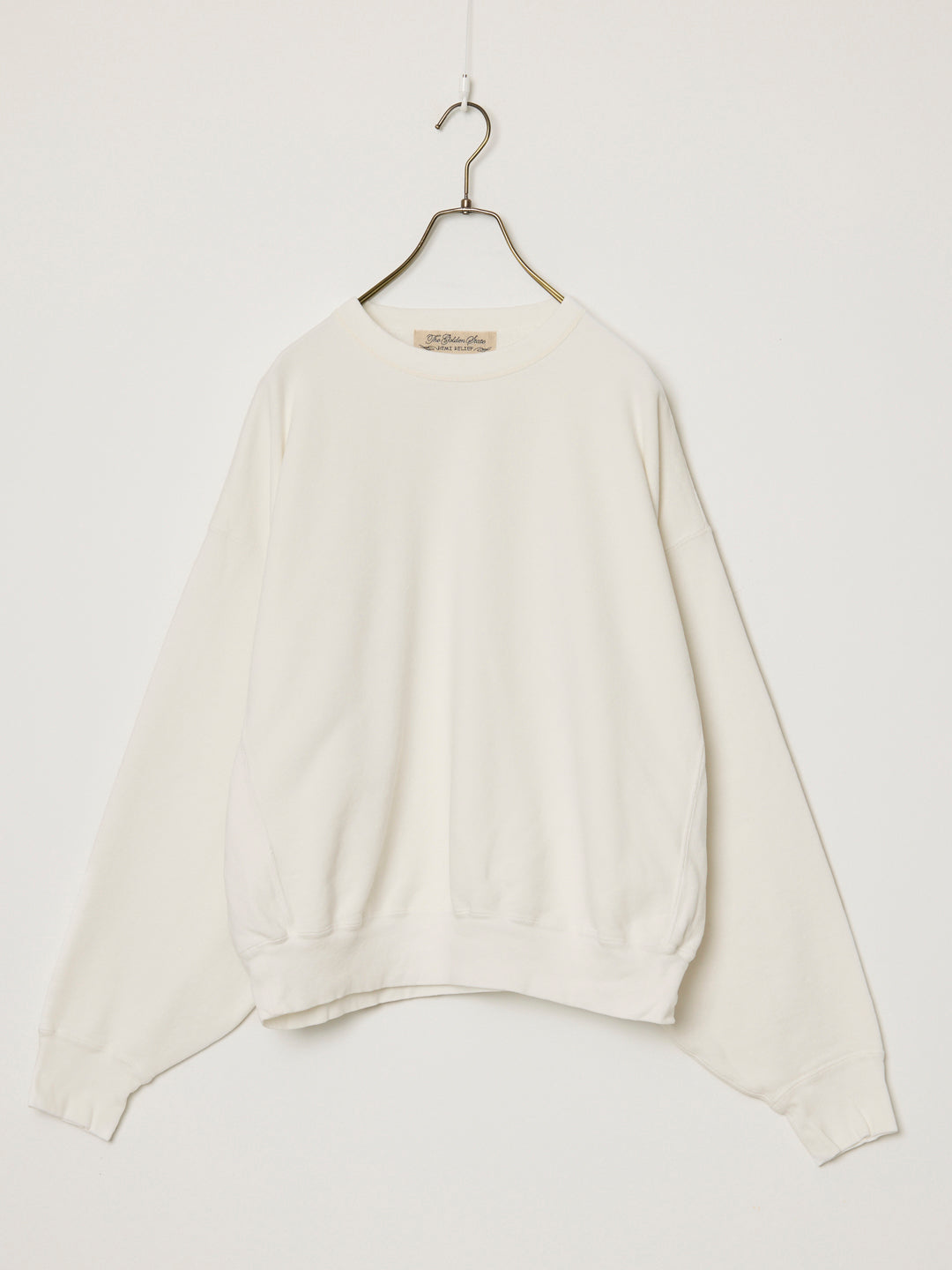 ヴィンテージ裏⽑クルー（無地）