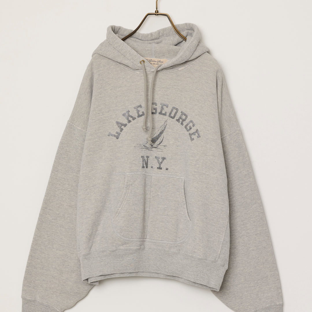 Vintage fleece-lined hoodie (LAKE GEORGE)