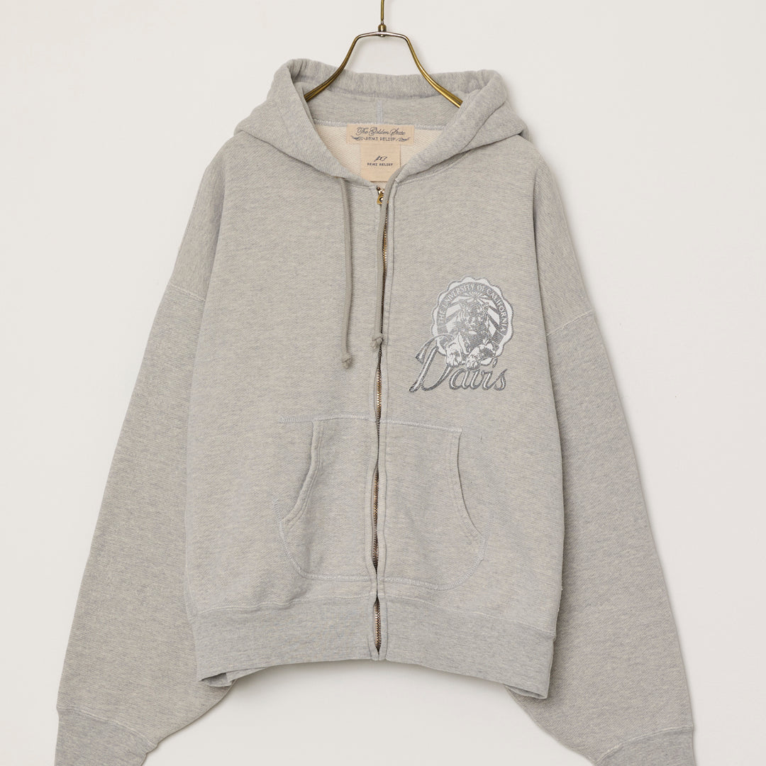 Vintage fleece-lined zip hoodie (Davis)