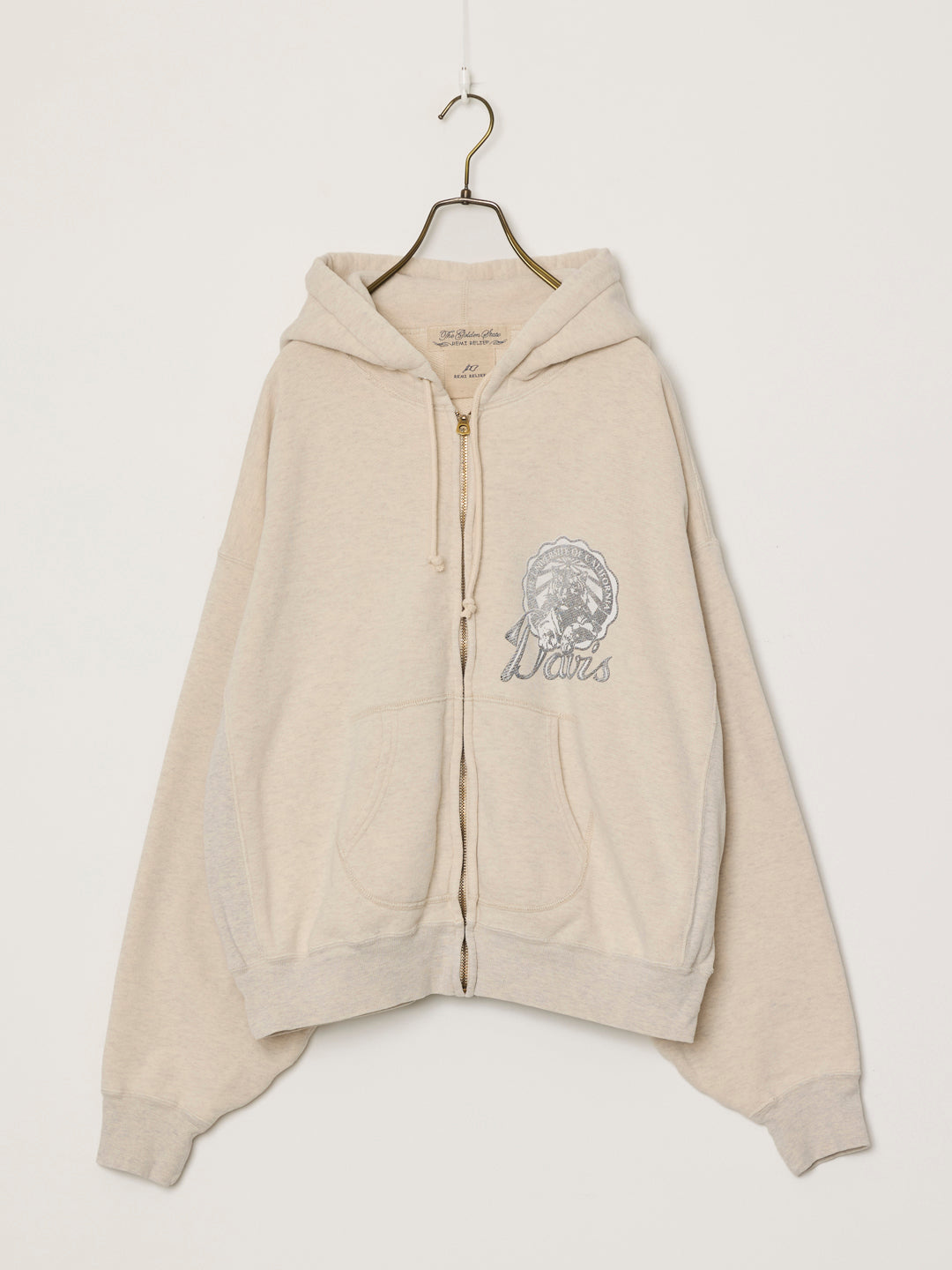 Vintage fleece-lined zip hoodie (Davis)
