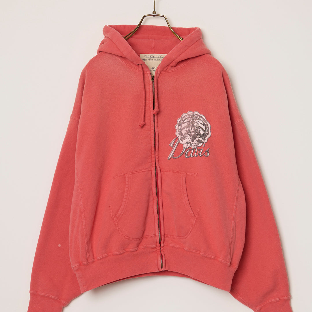 Vintage fleece-lined zip hoodie (Davis)