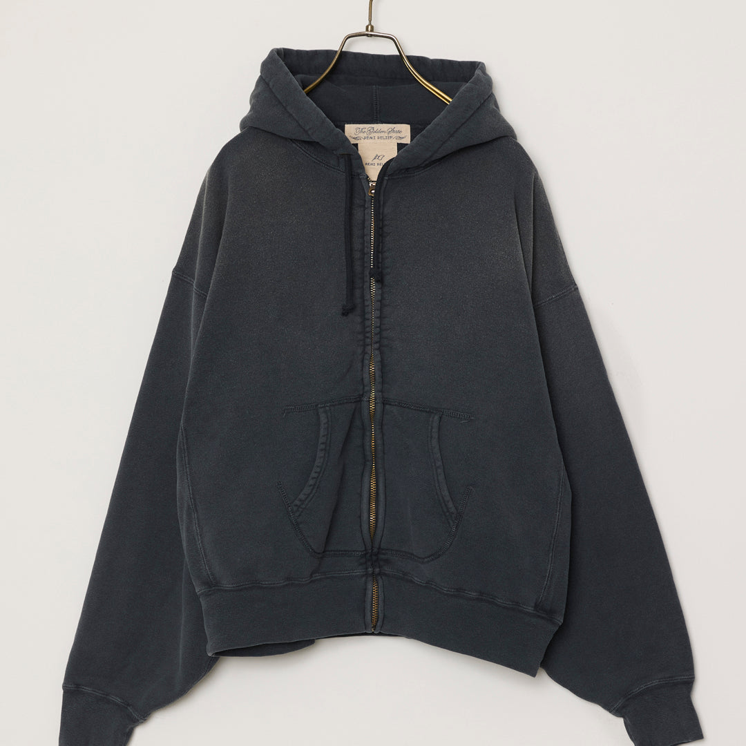 Vintage Fleece-Lined Zip Hoodie (Plain)