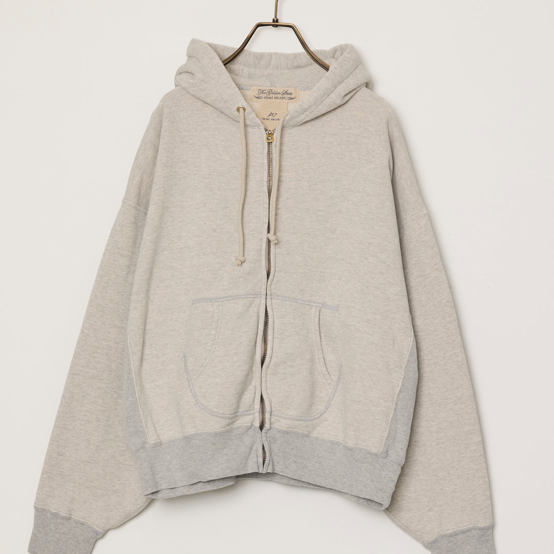 Vintage Fleece-Lined Zip Hoodie (Plain)