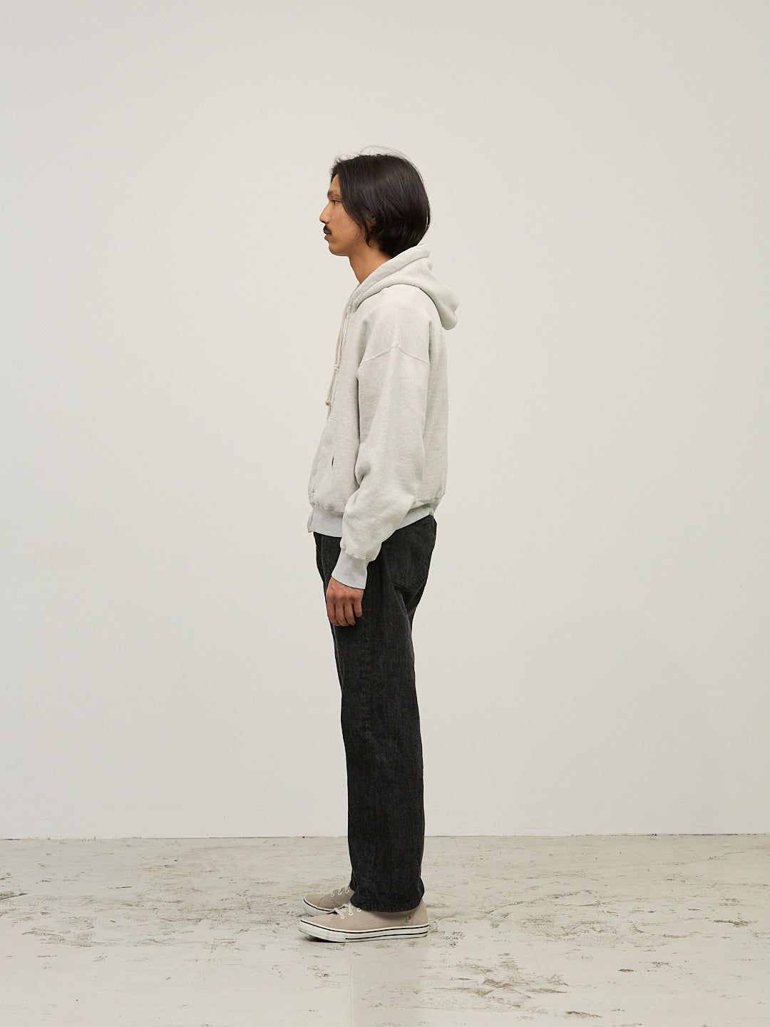 빈티지 뒷면 ZIP 파카 (무지)