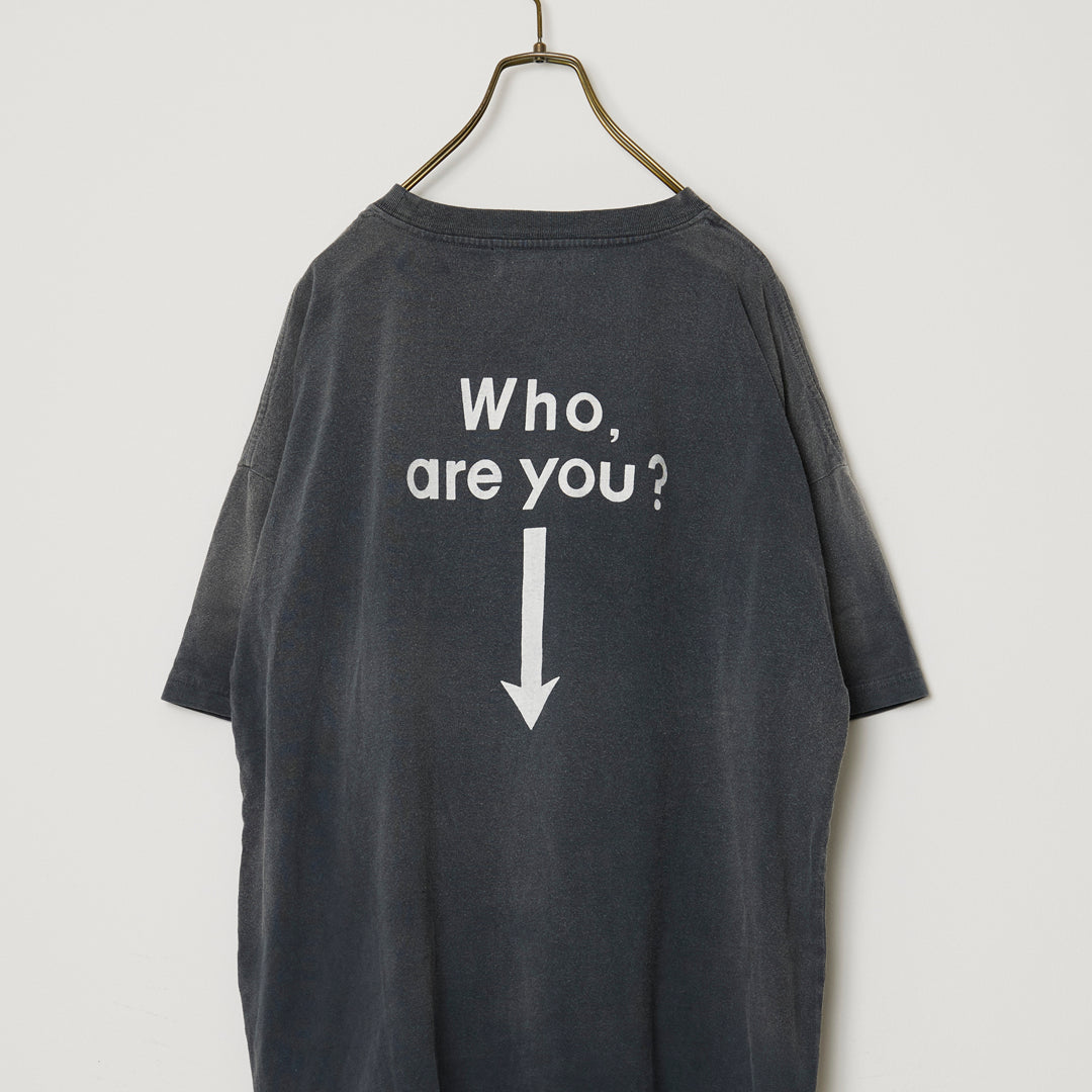 NEW SP加⼯20/天竺BIGサイズT（Who are you?)