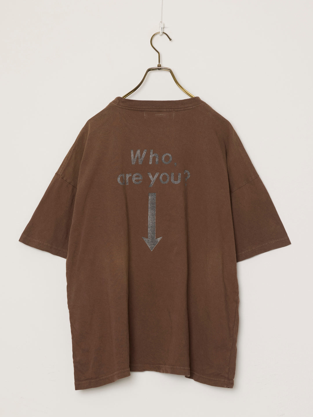 NEW SP加⼯20/天竺BIGサイズT（Who are you?)