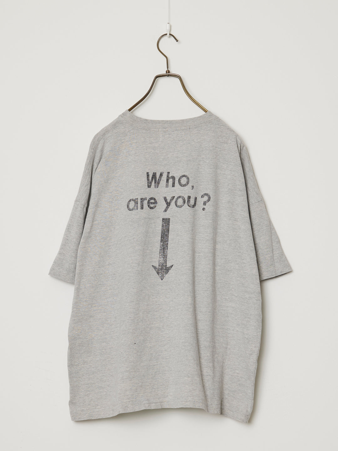 NEW SP加⼯20/天竺BIGサイズT（Who are you?)