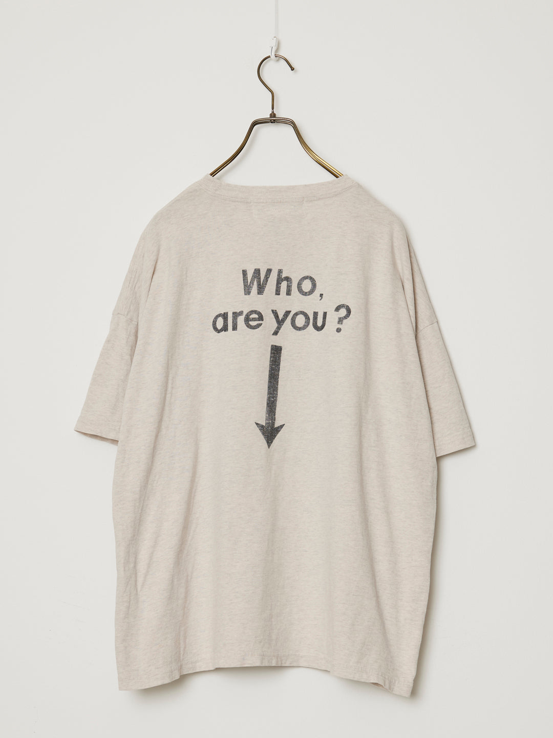 NEW SP加⼯20/天竺BIGサイズT（Who are you?)