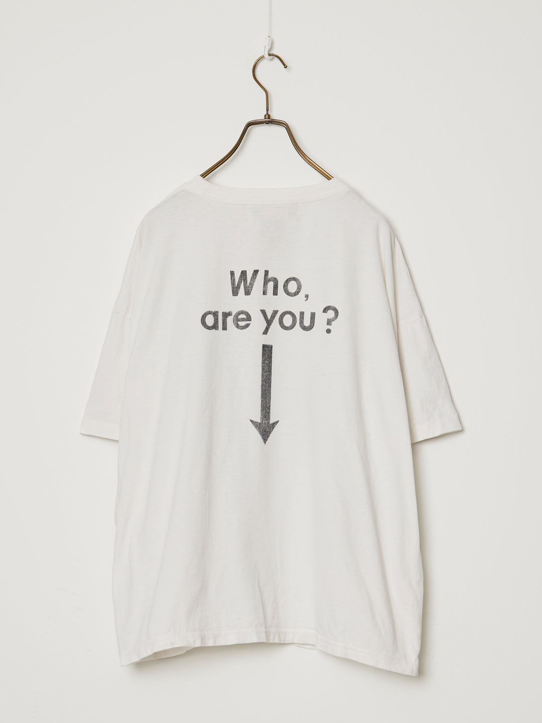 NEW SP加⼯20/天竺BIGサイズT（Who are you?)