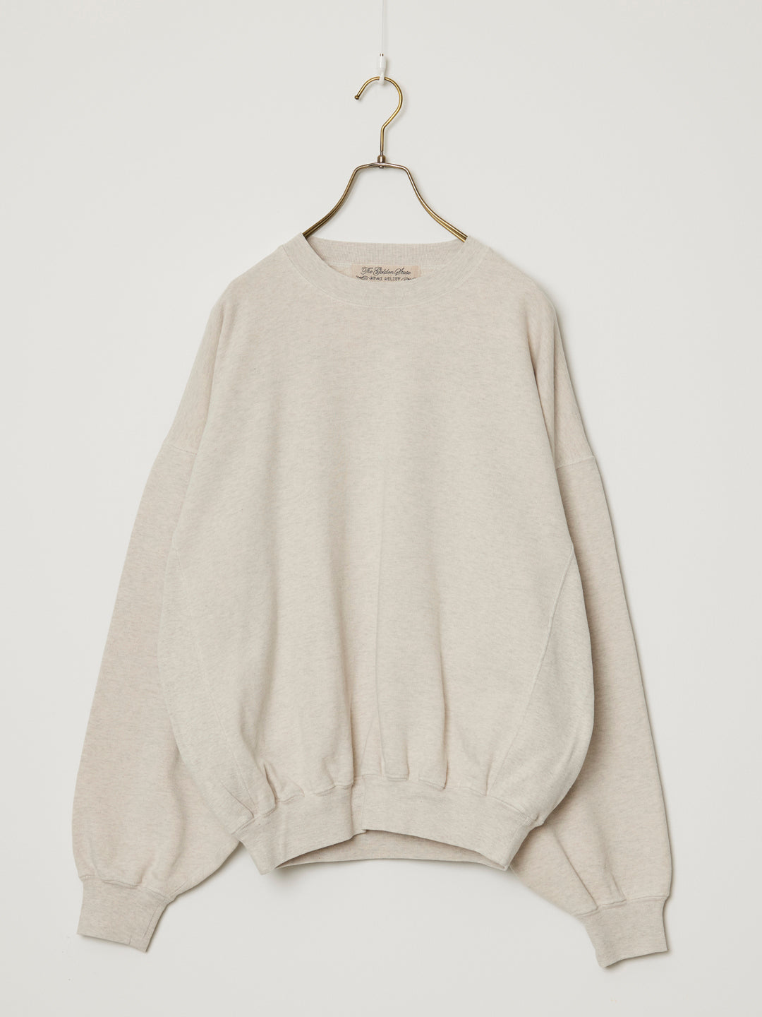 SP加⼯３⾶び裏⽑クルー(無地) 26AW