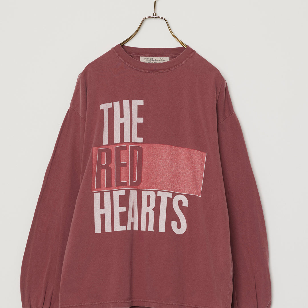 HARD SP加⼯20/天竺ロンT(THE RED HEARTS)