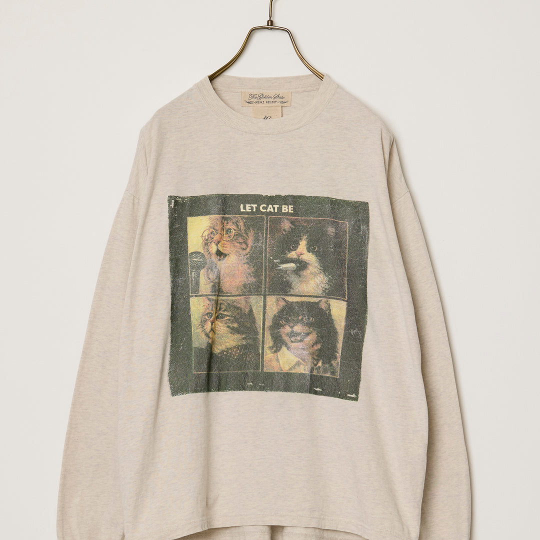 HARD SP加⼯20/天竺ロンT(LET CAT BE)