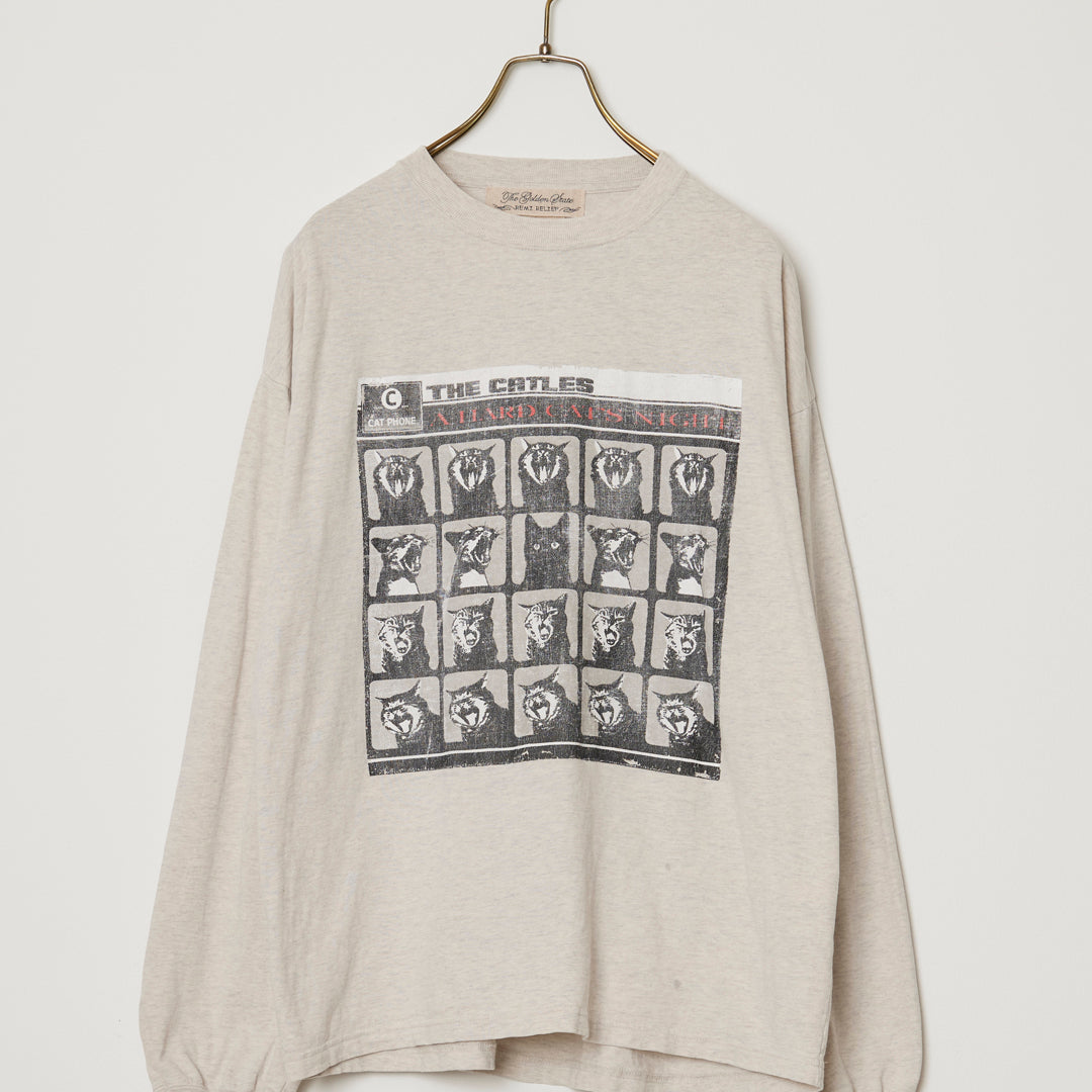 HARD SP加⼯20/天竺ロンT(A HARD CATS NIGHT)