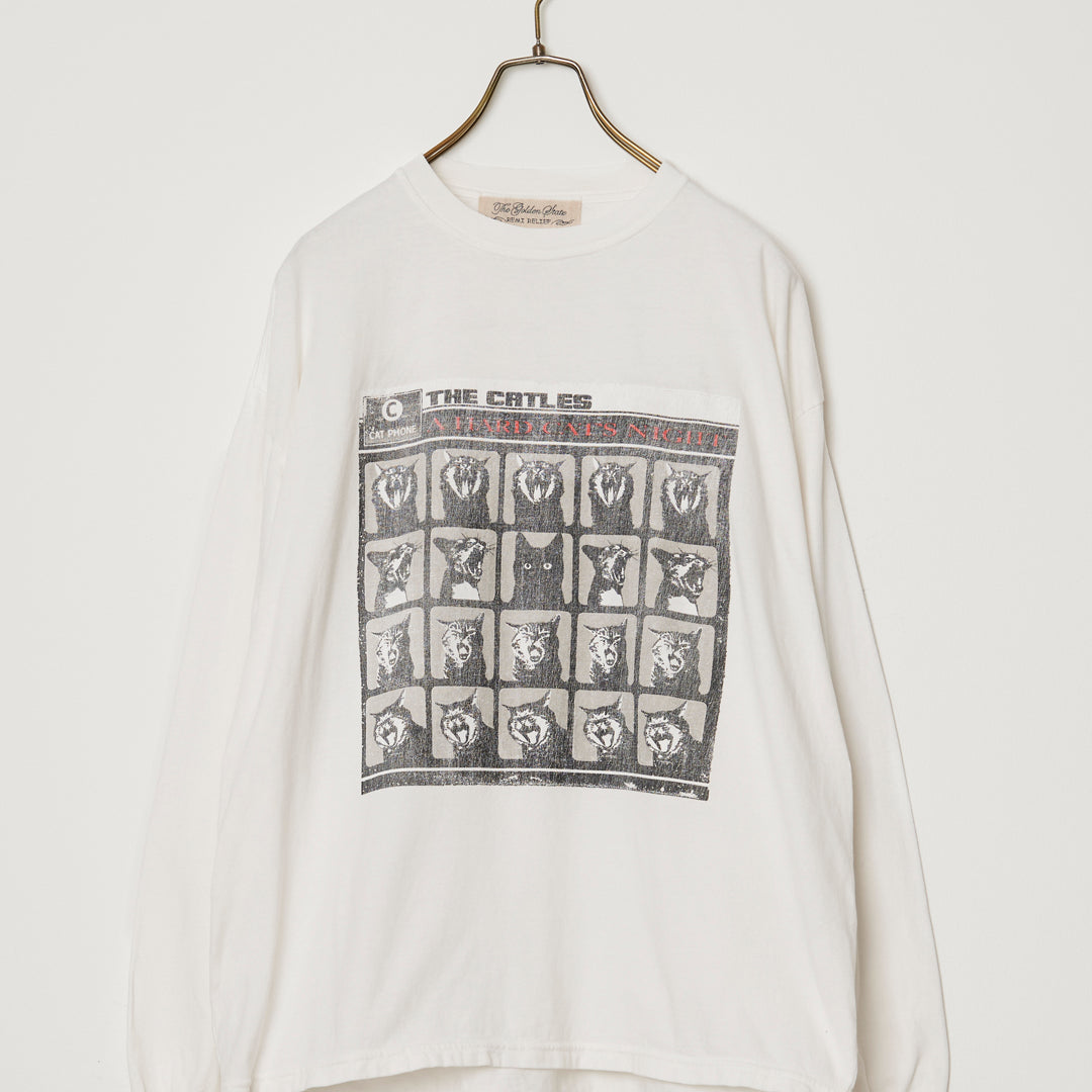 HARD SP加⼯20/天竺ロンT(A HARD CATS NIGHT)