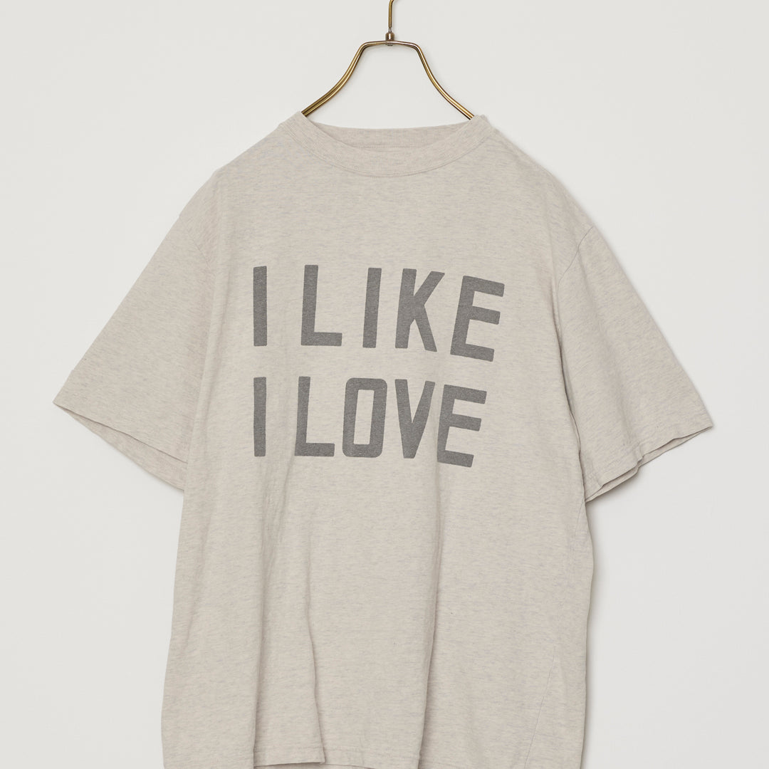 HARD SP加⼯20/天竺レギュラーT(I LIKE I LOVE)