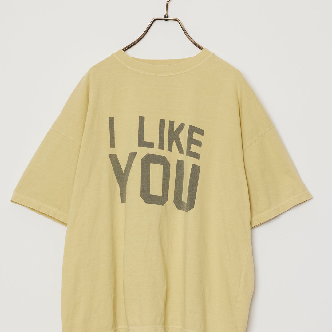 HARD SP加⼯20/天竺BIGサイズT(I LIKE YOU)