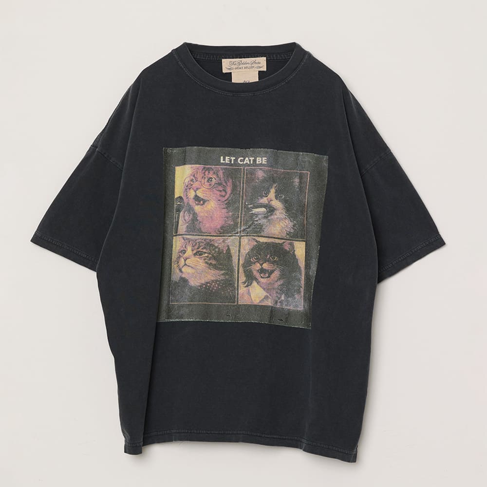 HARD SP加⼯20/天竺BIGサイズT(LET BE CAT )