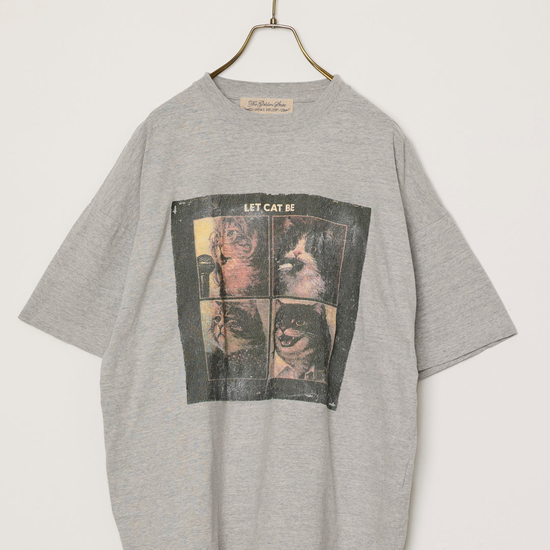 HARD SP加⼯20/天竺BIGサイズT(LET BE CAT)