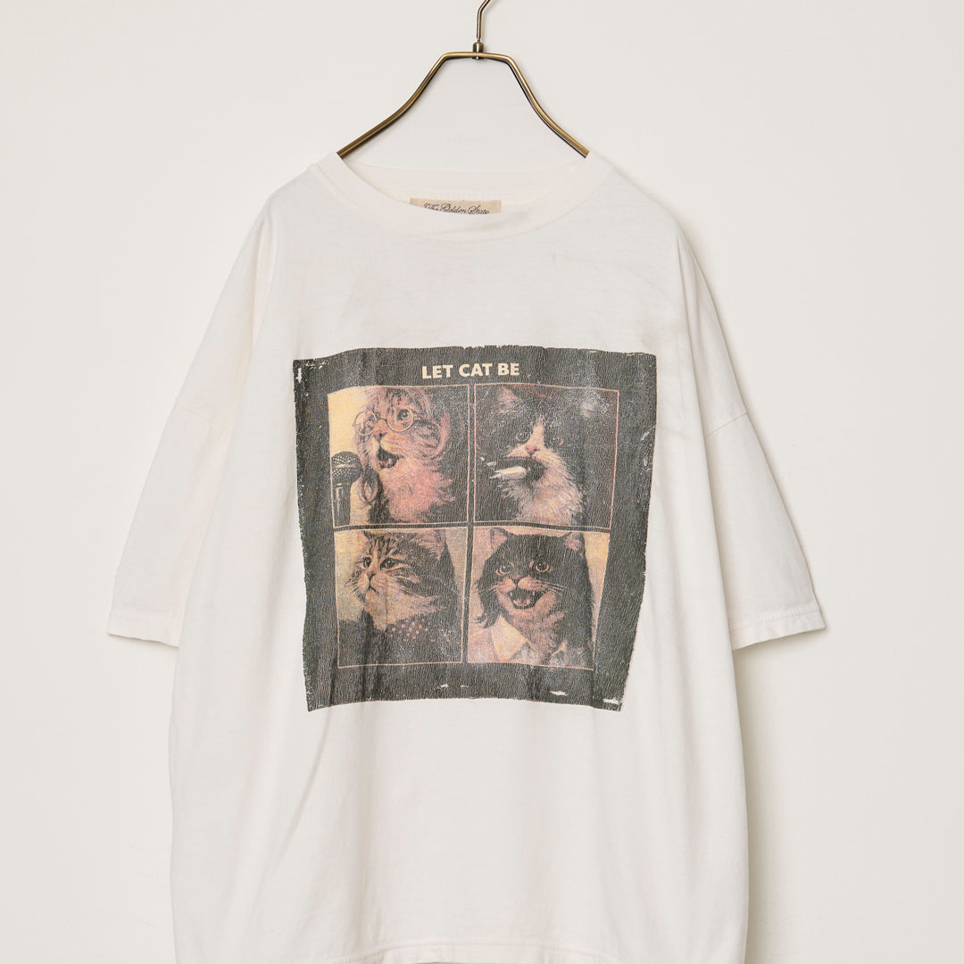 HARD SP加⼯20/天竺BIGサイズT(LET BE CAT)