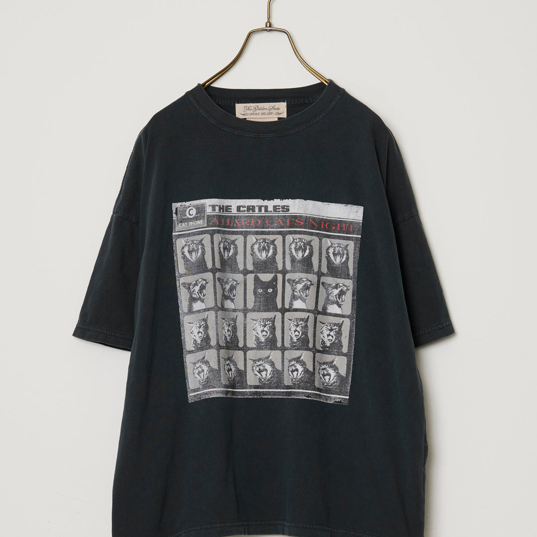 HARD SP加⼯20/天竺BIGサイズT(A HARD CAT'S NIGHT)