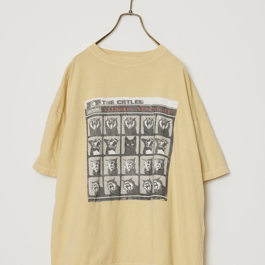 HARD SP加⼯20/天竺BIGサイズT(A HARD CAT'S NIGHT)