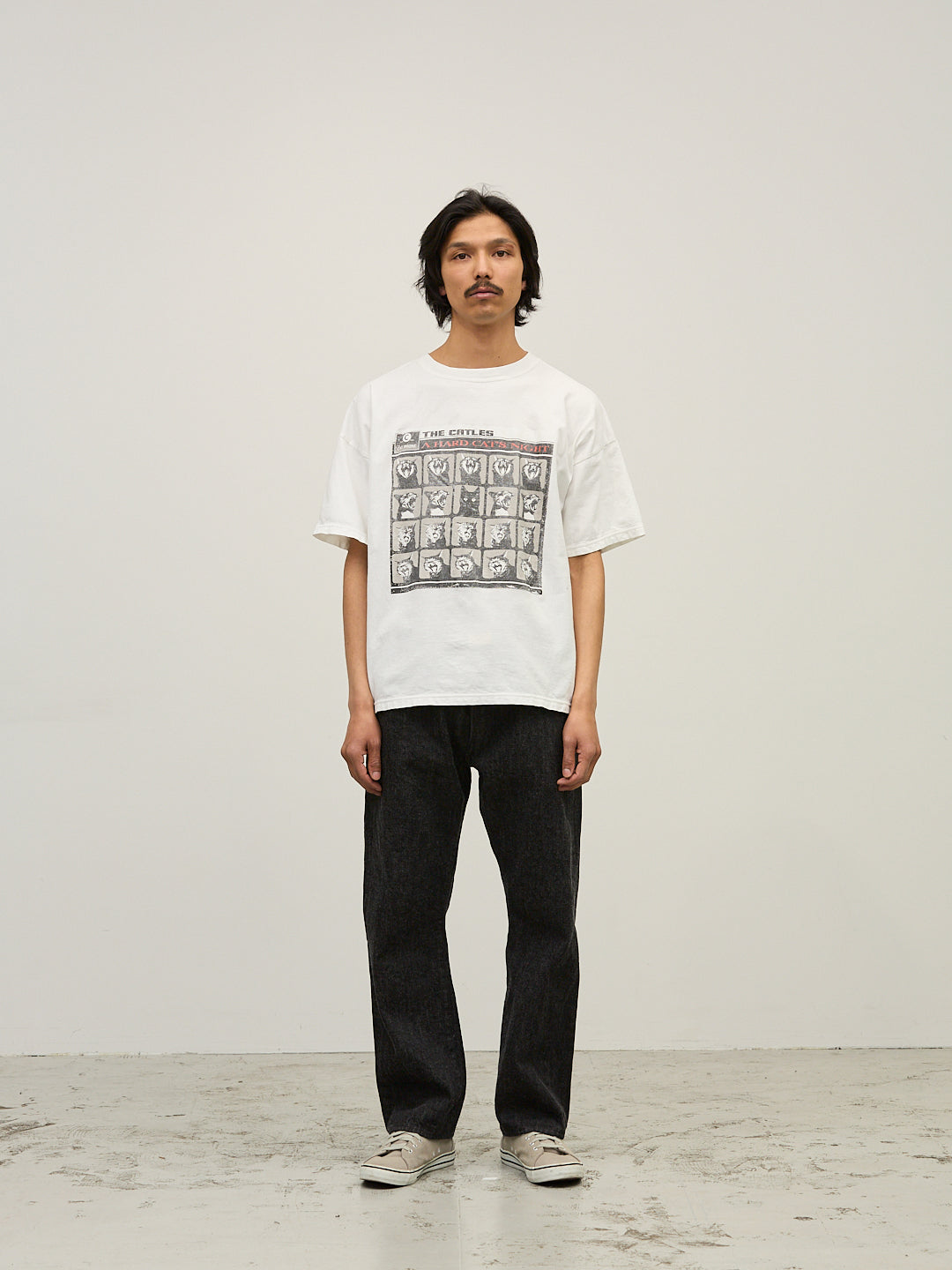 HARD SP加⼯20/天竺BIGサイズT(A HARD CAT'S NIGHT)