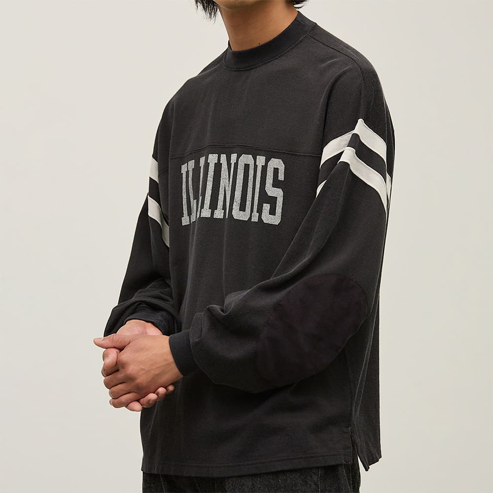 R/C天竺フットボールロンT（ILLINOIS）