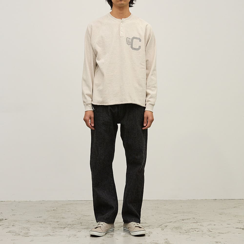 8/天竺ラグランヘンリーロンT(C)