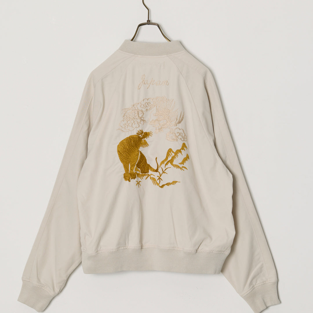 Fibril Rayon Twill Souvenir Jacket (JAPAN)