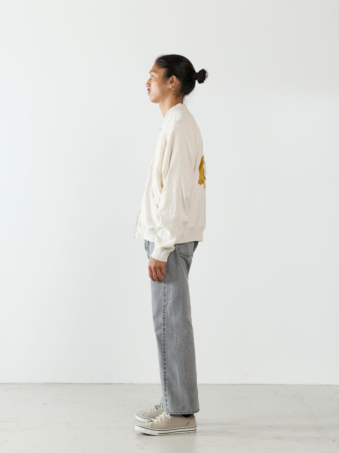 Fibril Rayon Twill Souvenir Jacket (JAPAN)