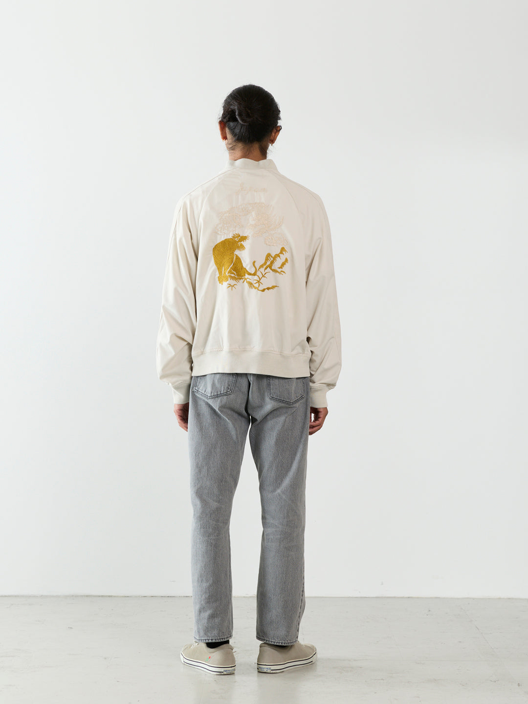 Fibril Rayon Twill Souvenir Jacket (JAPAN)