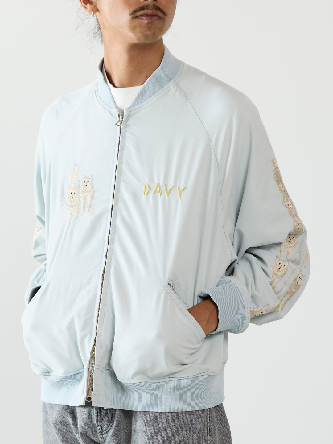 Fibril Rayon Twill Souvenir Jacket (ALASKA)