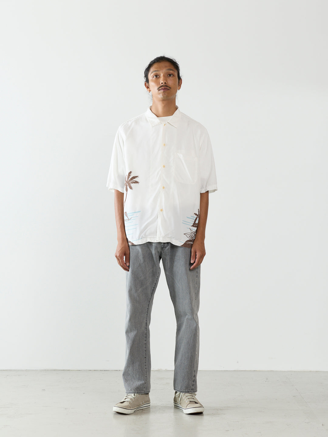 Rayon Aloha S/S Shirt (Palm Tree)