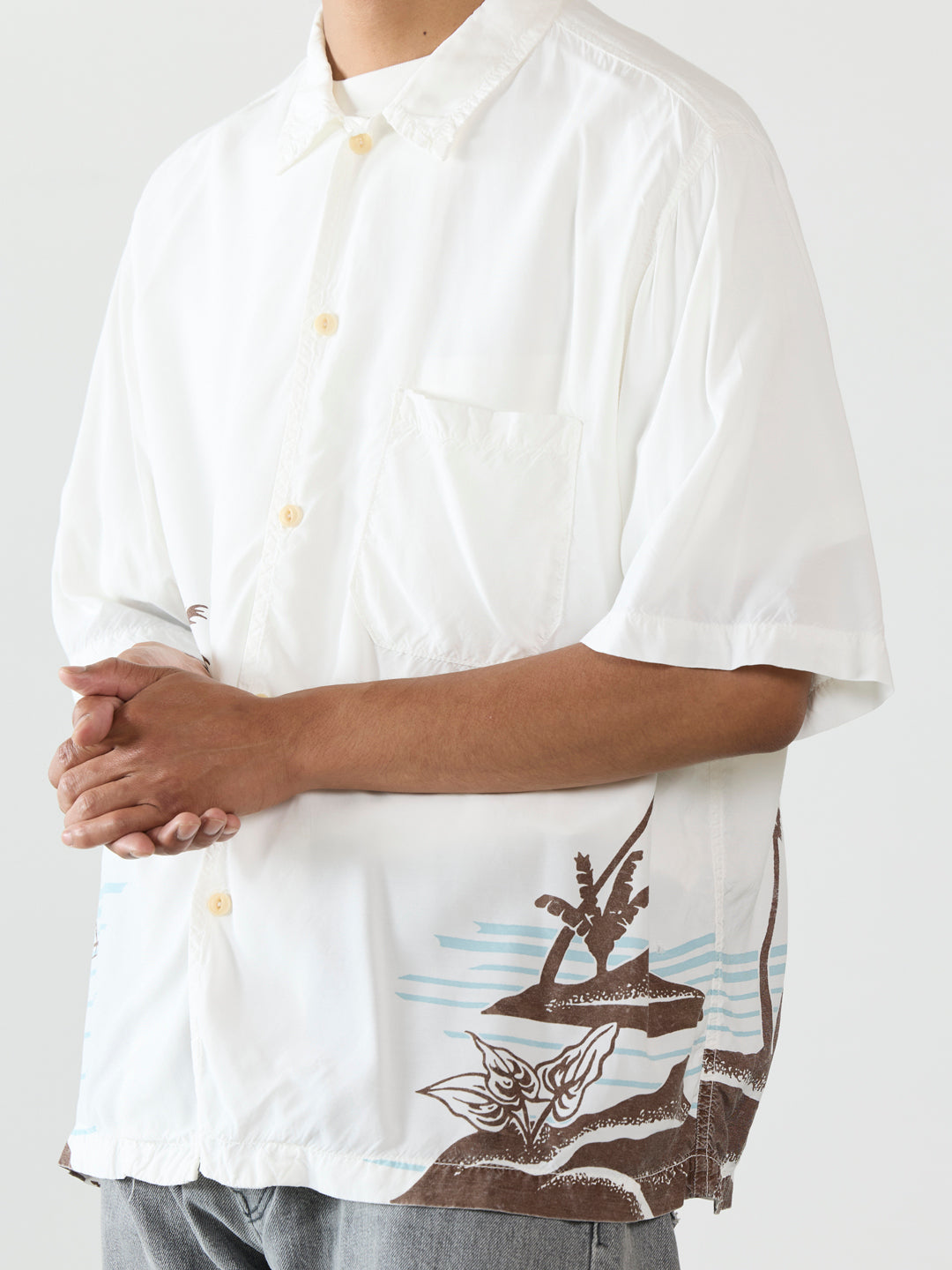 Rayon Aloha S/S Shirt (Palm Tree)