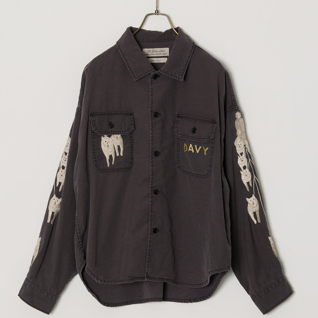 WIDE MILITARY SHIRT (Embroidery: ALASKA)