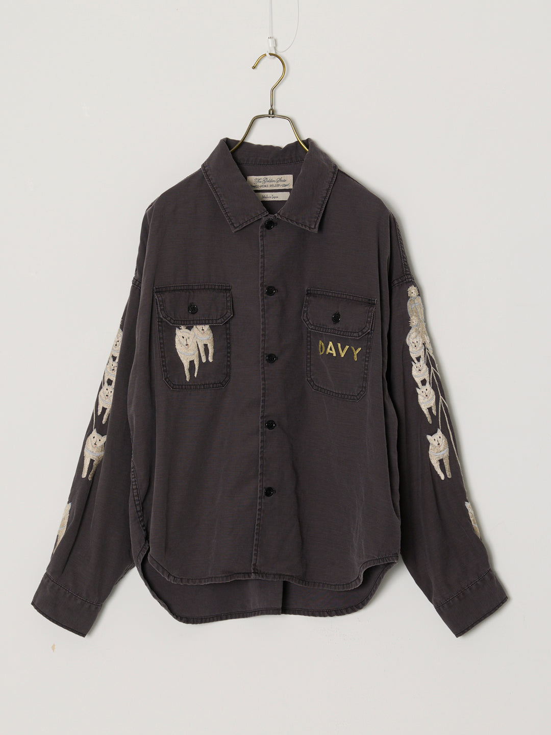 WIDE MILITARY SHIRT (Embroidery: ALASKA)