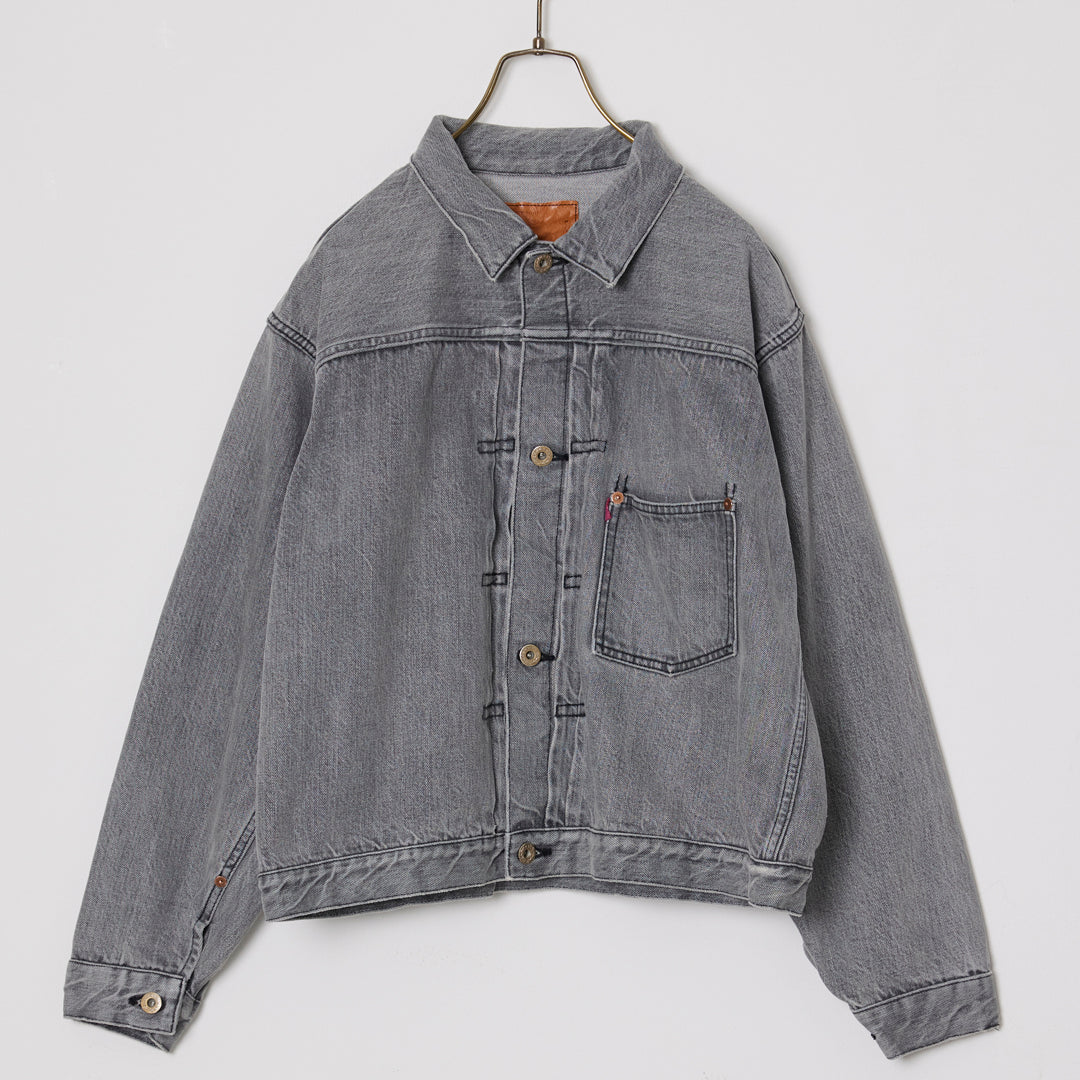 12oz DENIM S40's JACKET BLACK (FADEBLACK)
