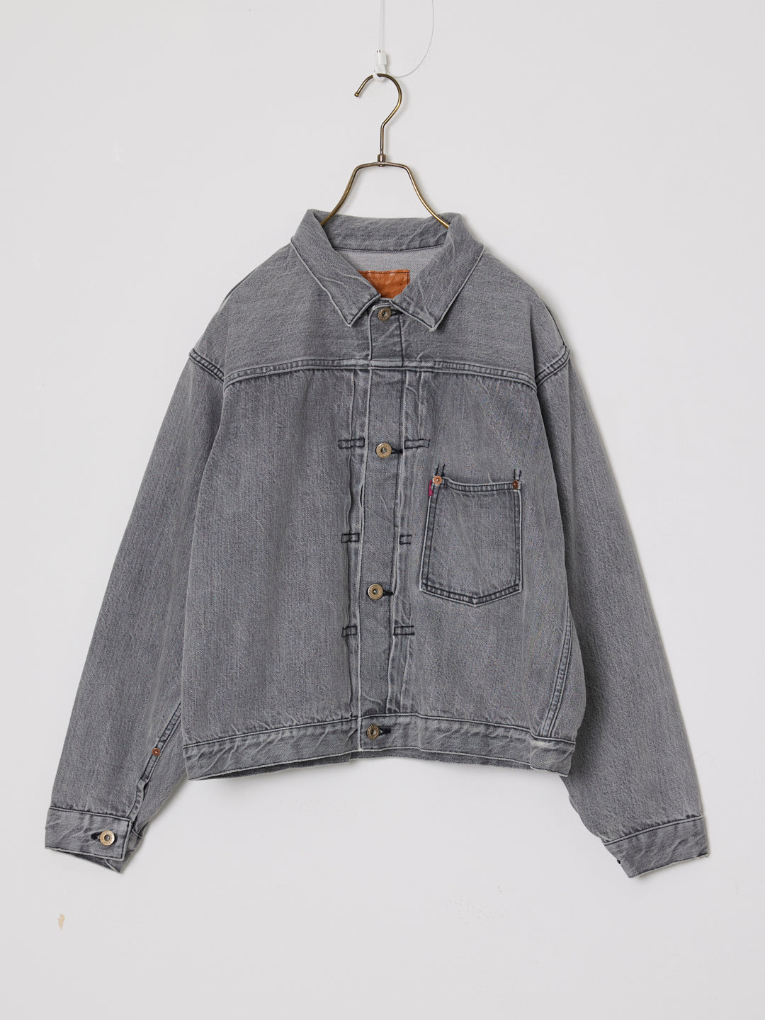 12oz DENIM S40's JACKET BLACK (FADEBLACK)