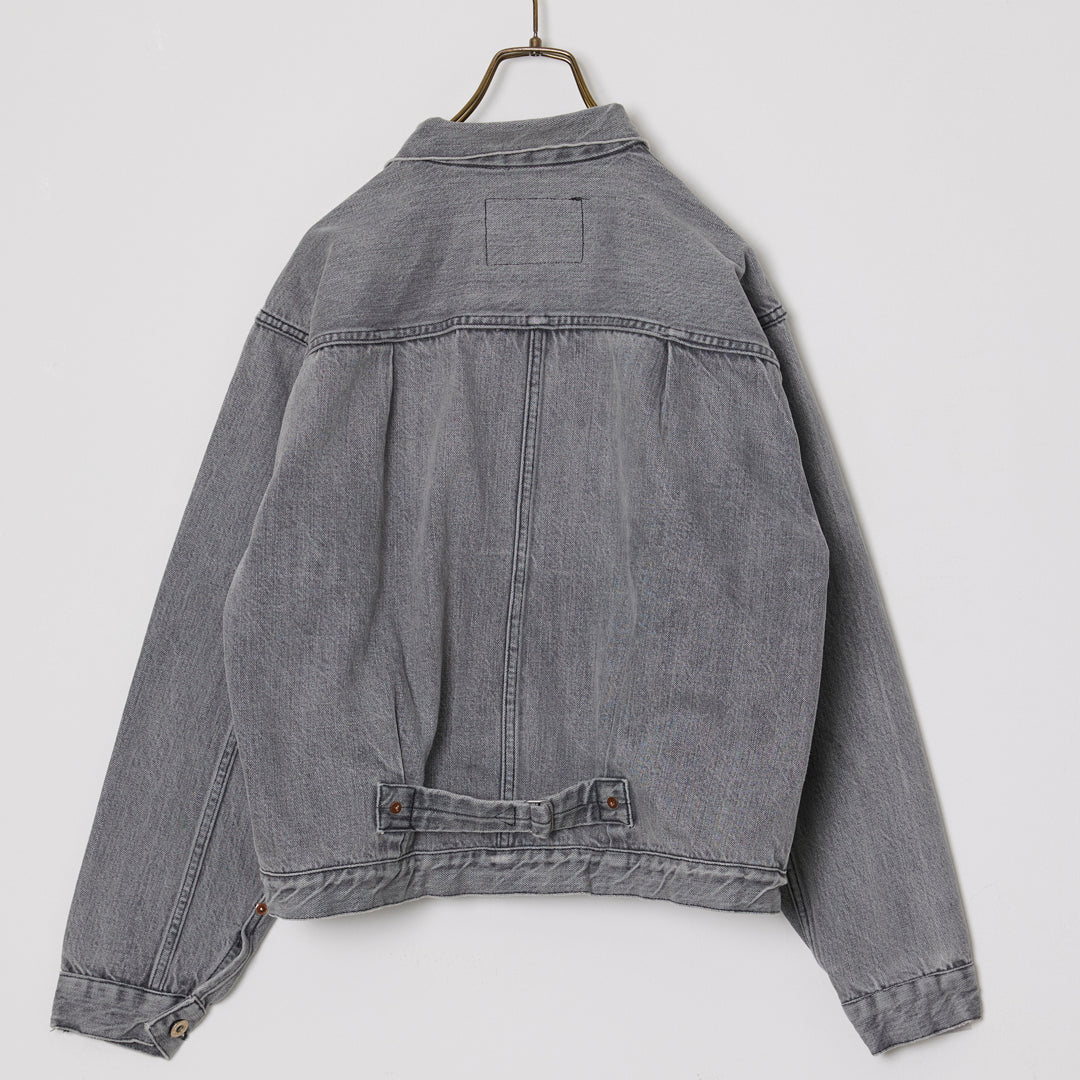 12oz DENIM S40's JACKET BLACK (FADEBLACK)