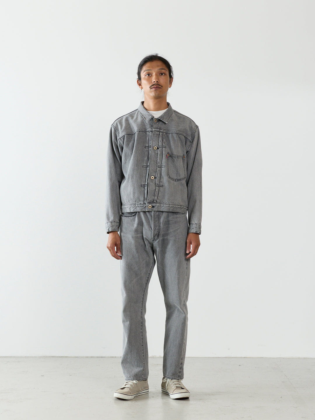 12oz DENIM S40's JACKET BLACK (FADEBLACK)