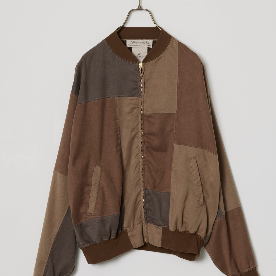 Patchwork Eco Suede Zip Jacket