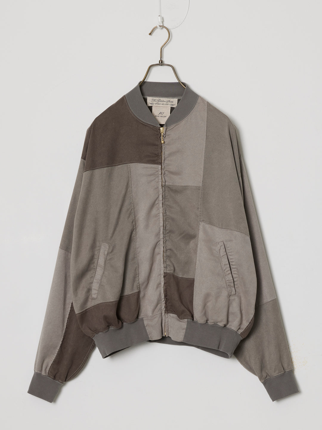 Patchwork Eco Suede Zip Jacket