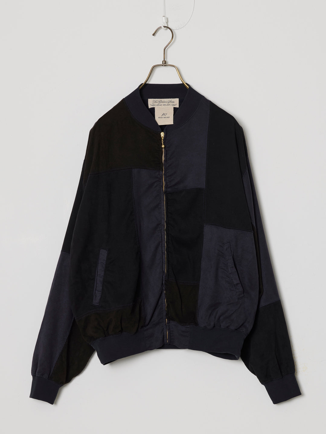 Patchwork Eco Suede Zip Jacket