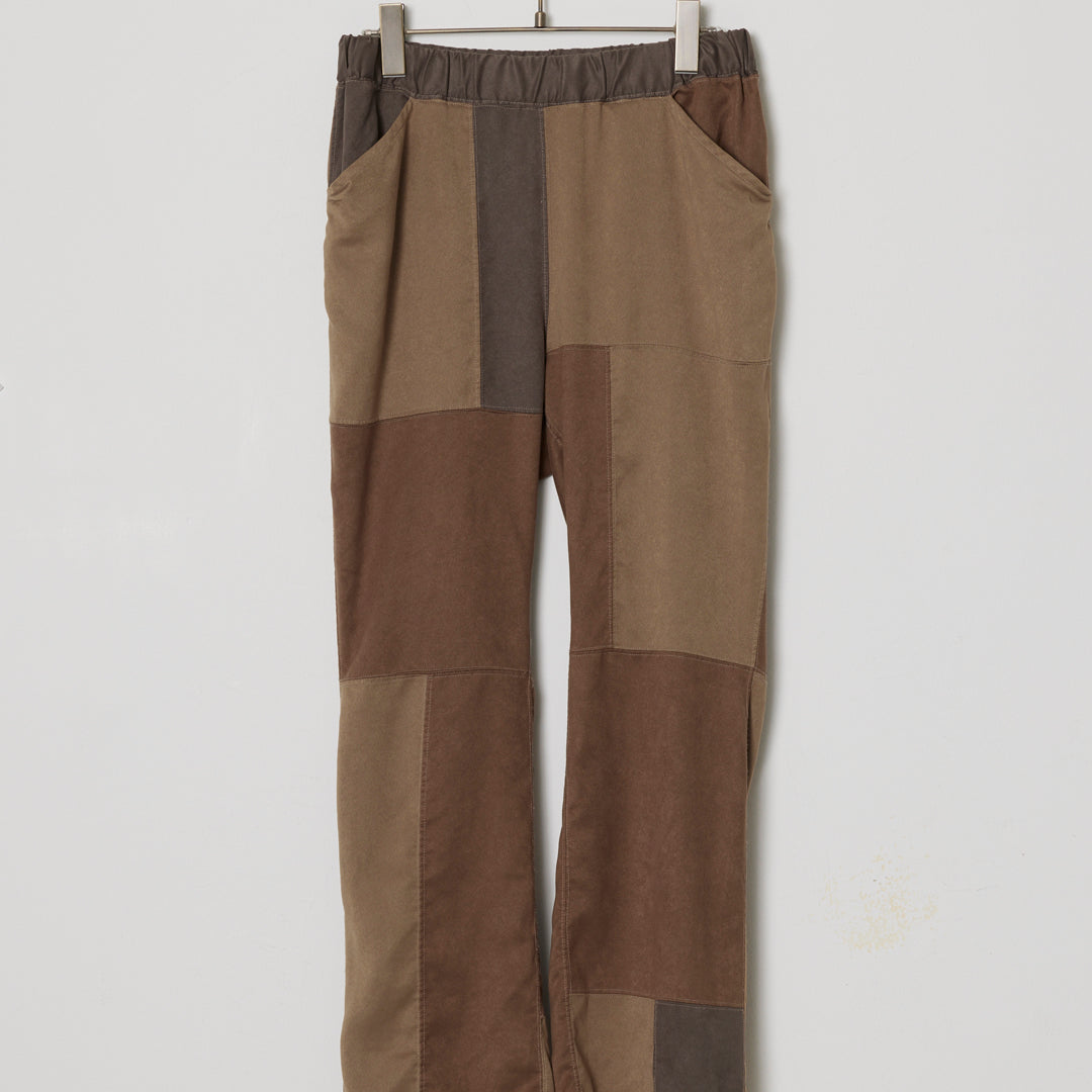 Patchwork Eco Suede Easy Pants